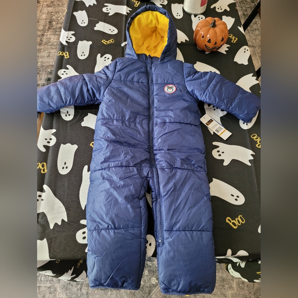 iXtreme Navy Snowsuit w/ Yellow Lining, Size 18-24m, New With Tags!